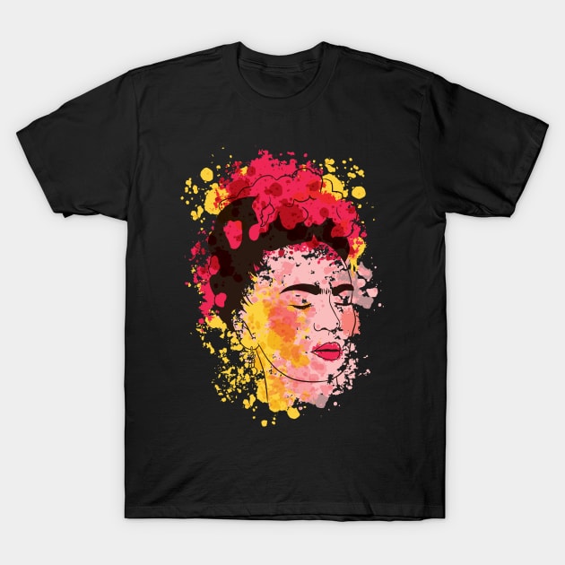Watercolor Frida Kahlo T-Shirt by EquilibriumArt